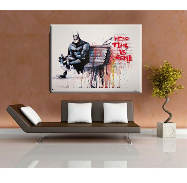 2020 Banksy Hero Time Is Gone Canvas Art Print Home Huge Canvas Painting Wall Pictures For Living Room Wall Art Decorative Pictures From Cyon2017 9 44 Dhgate Com