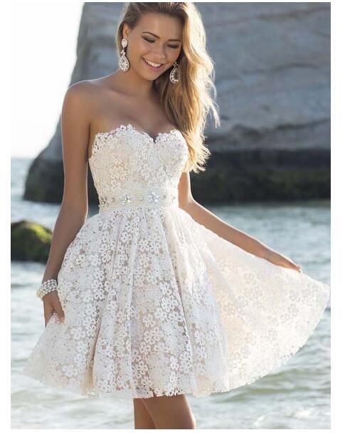 Image for white short dresses for party