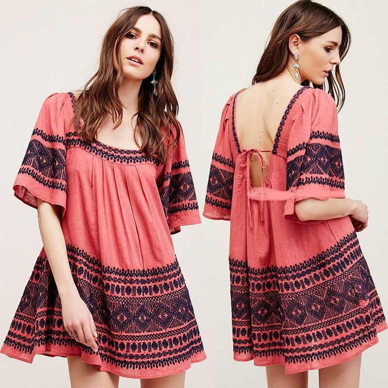 cotton bohemian dresses