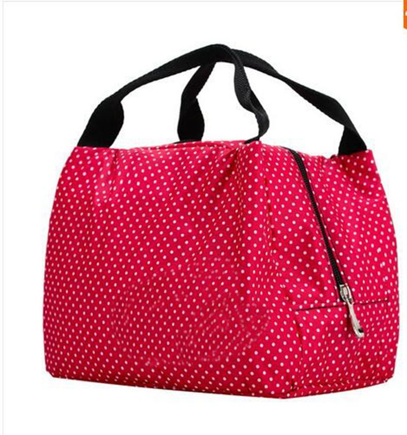 Hot Sale Large Portable Insulated Canvas Lunch Bag Thermal Food Picnic Lunch Bags For Women Kids ...