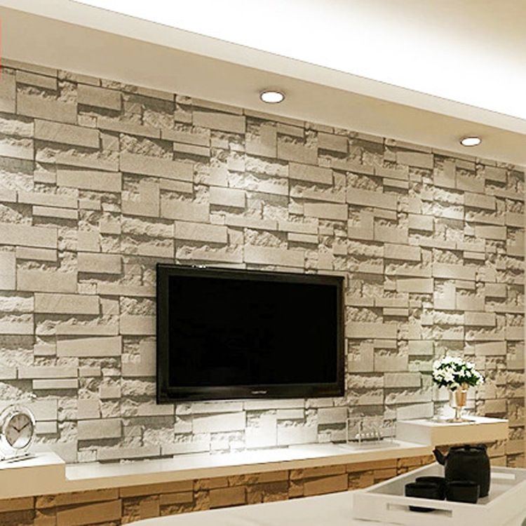 stone wallpaper 3d stereo tv background wall paper stereo imitation