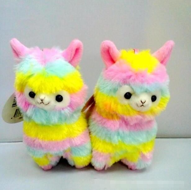 rainbow llama plush