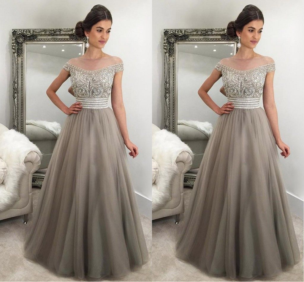 silver grey occasion dresses