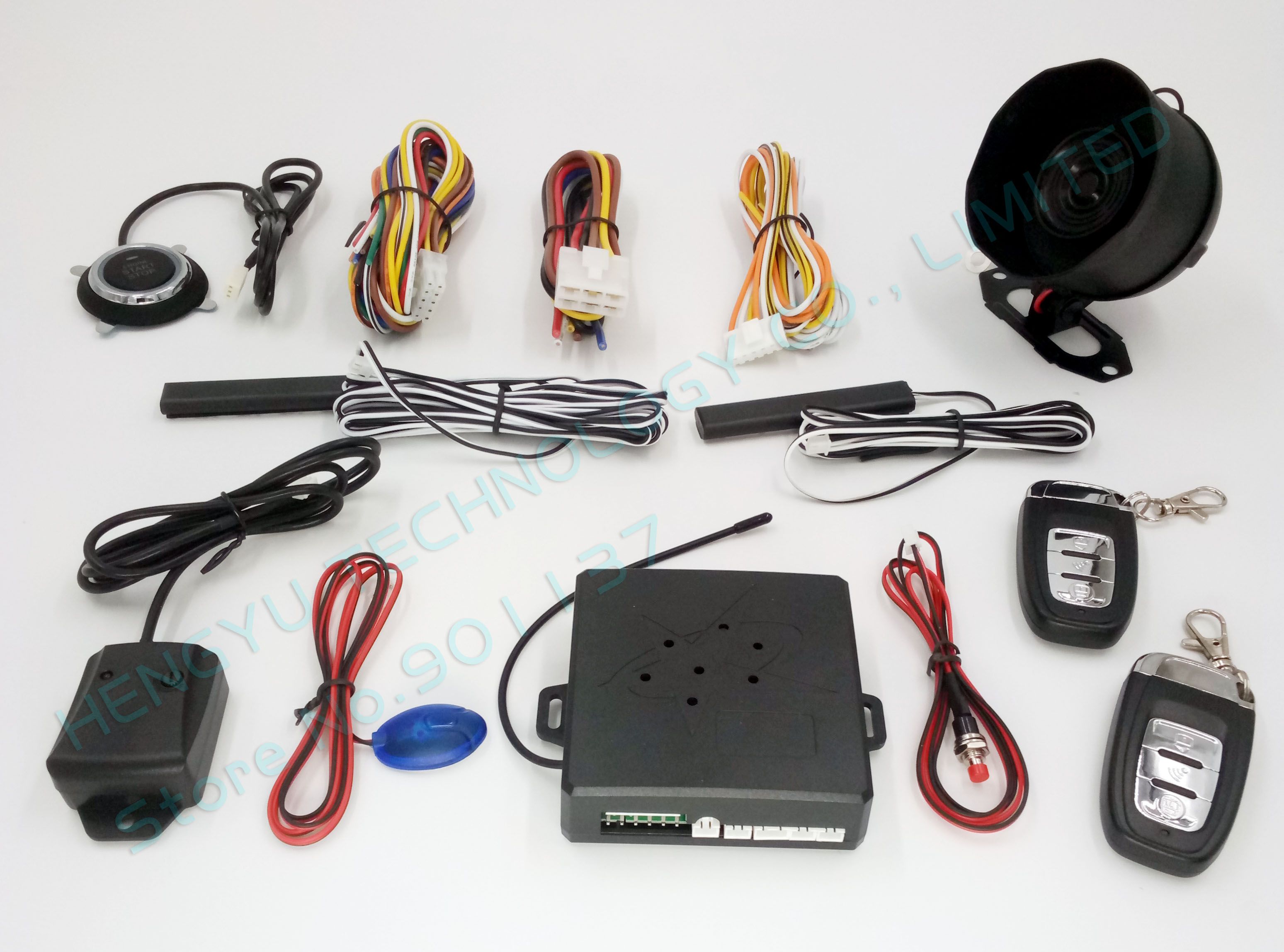 2019 Car Alarm System PKE ON/OFF By Remote Passive Keyless ...