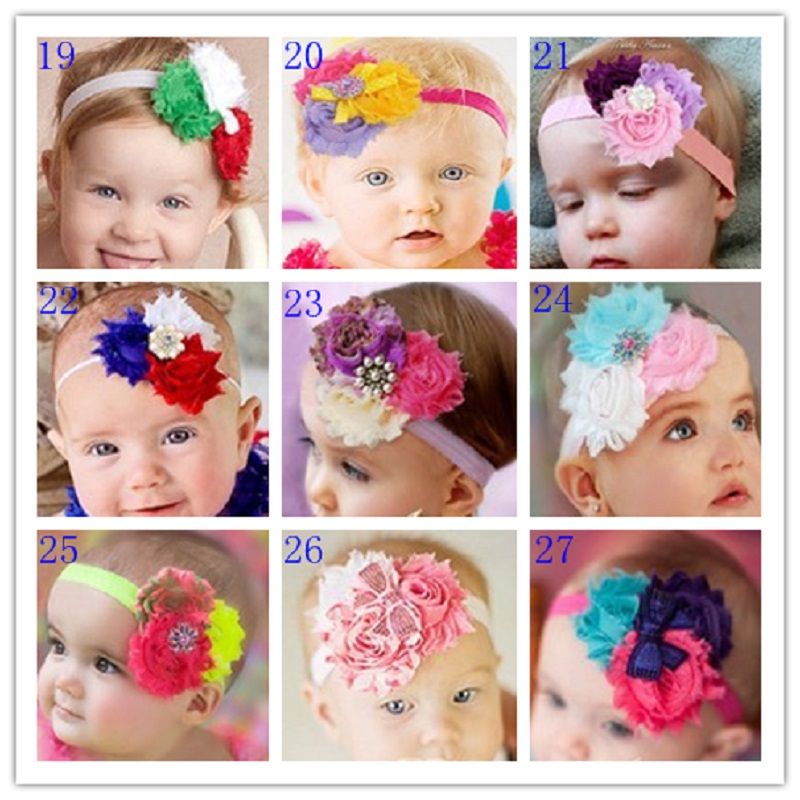 Floral Baby Girl Hairband Newborn Headwear Children Tiaras Bandanas