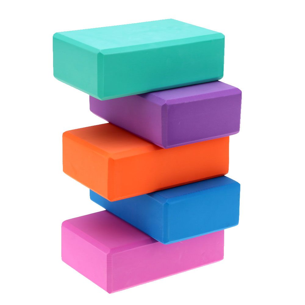 2019 Yoga Exercise Block EVA Yoga Blocks Bricks Foaming Foam Home Exercise Fitness Health Gym