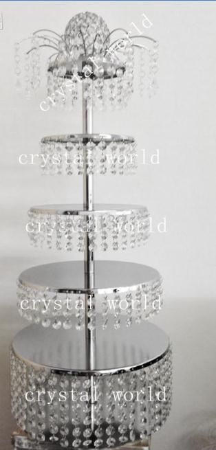 Crystal Acrylic Wedding Cake Stand Tavolo Dessert Cake Rack Centrotavola matrimonio Cupcake Stand