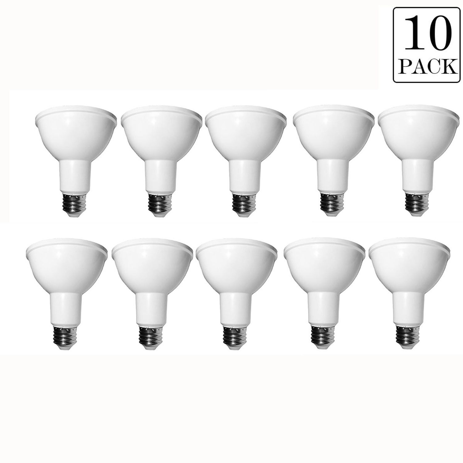 10 Pack Par30 Led Bulbs E27 12w 2700k 3000k 5000k Soft Warm Natural 10 Pack Par30 Led Bulbs E27 12w 2700k 3000k 5000k Soft Warm Natural White Ac110v 240v 750lumens Equal To 75w Incandescent Lamp Filament Light Sylvania