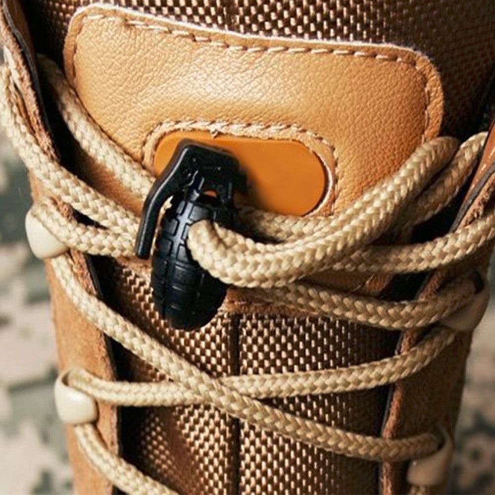 2021 Grenade Shape Shoe Shoelace Buckle Stopper Rope Clamp Cord Spring
