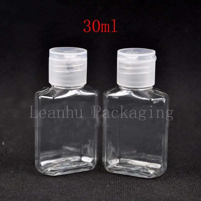 Wholesale Travel Mini Plastic Bottle with Flip Top Cap ,30ml Clear Six