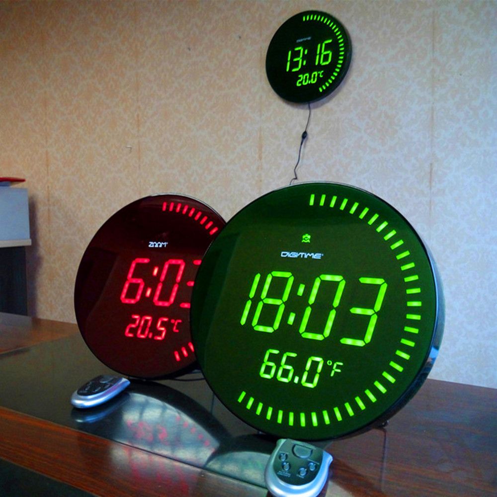Whole Large Led Digital Oversized Circling Wall Clock Shelf Whole Large Led Digital Oversized Circling Wall Clock Shelf Clocks Modern Design Home Decor Big Silent 3d Watch With Temperature Alarm Designer