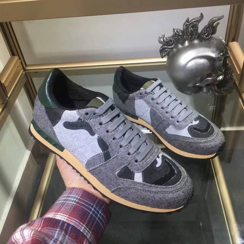Name Brand Fashion Designer Men Casual Shoes Camouflage Mixed Colors ...