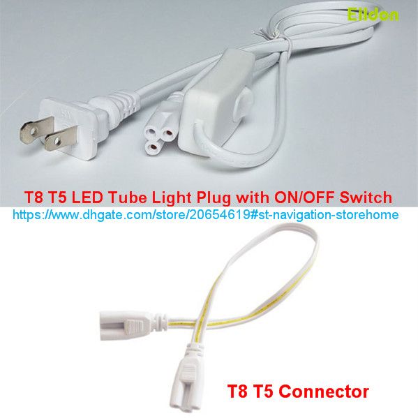 2019 T8 T5 Led S Bulb Connector Power Cord Plug With Switch For 2019 T8 T5 Led S Bulb Connector Power Cord Plug With Switch For Light Fixture Installation Cable Wire Direct From Shenzhen China Wholes