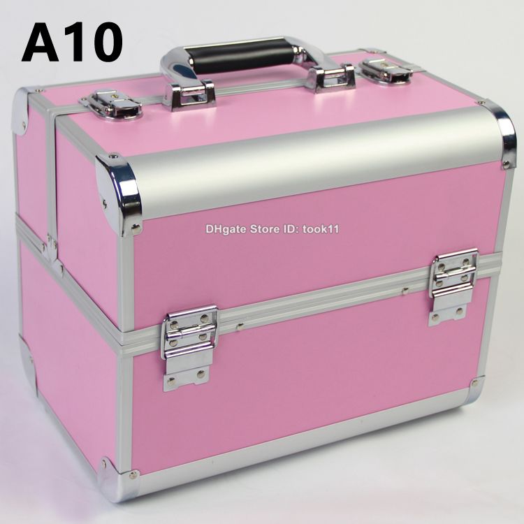 Compra Metálica Cosmética Caso Bolsa De Maquillaje Caja De La Maleta Del  Bolso Del Organizador Profesional De Herramientas Fácil Llevar Maquillaje  De Belleza Trousse Maquillage Femme De Guardado Barato | Entrega Rápida