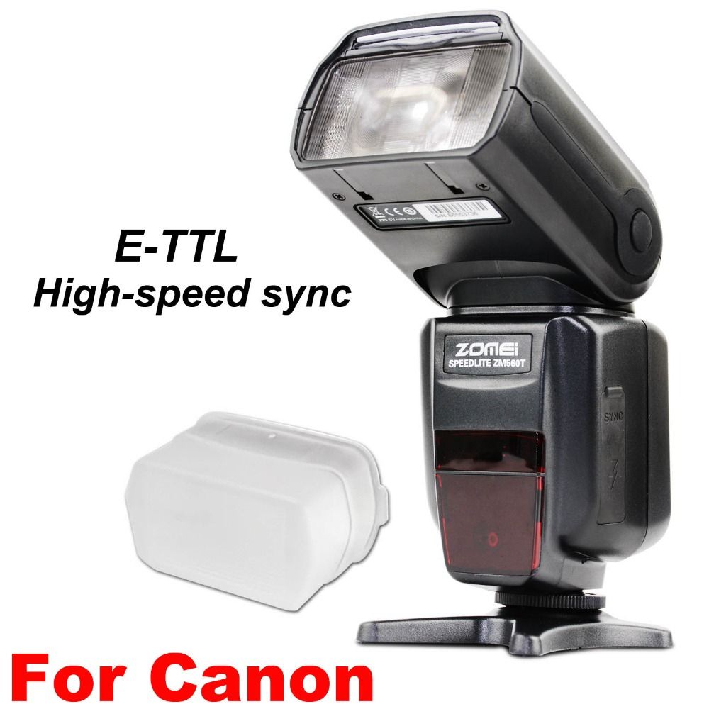 2020 Zomei ZM560T Pro High Speed E TTL Flash Flashlight Flashlite For Canon 5D Mark II III 6D 7D