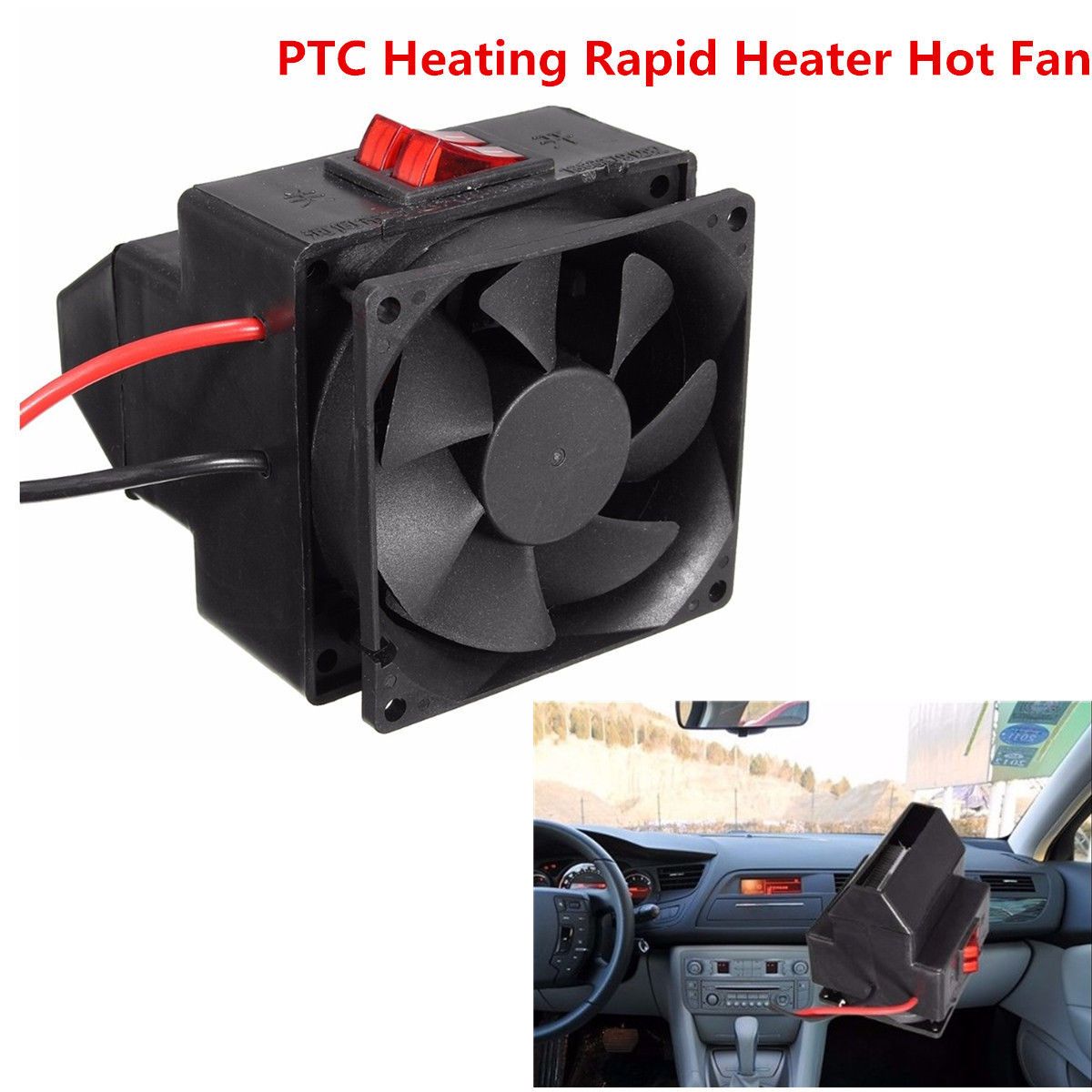 2019 300W Car Vehicle PTC Heating Rapid Heater Hot Fan Defroster