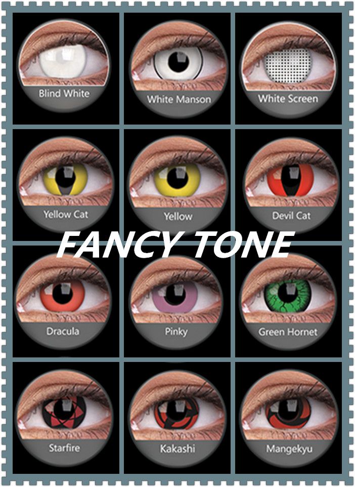 Acheter Pas Cher Halloween Lentilles De Contact Coloré Contacts Écran Blanc  Diable Cosplay Lentille De Contact Fou Gros = E Livraison Gratuite Par  Epacket Du 1,56 € | Fr.dhgate