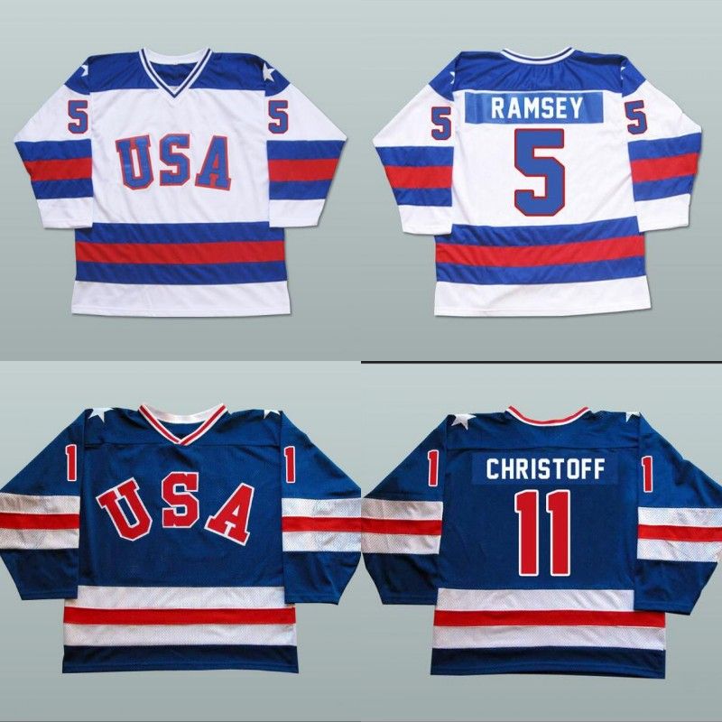 2019 1980 Miracle On Ice Hockey Jerseys 5 Mike Ramsey 9 Neal Broten 25