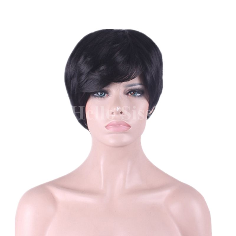 Pixie Cut Short Human Hair Wigs For Black Women Bob Full Lace