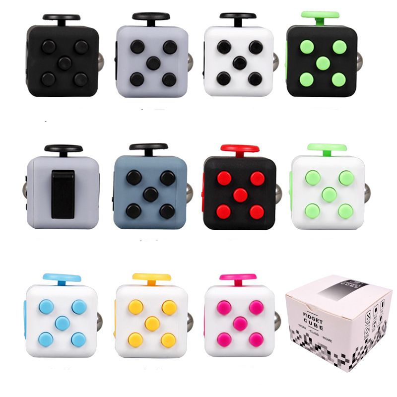 Magic Fidget Cube Colorful Fidget Spinner Stress Relief Toys Squeeze Fun Anti Anxiety