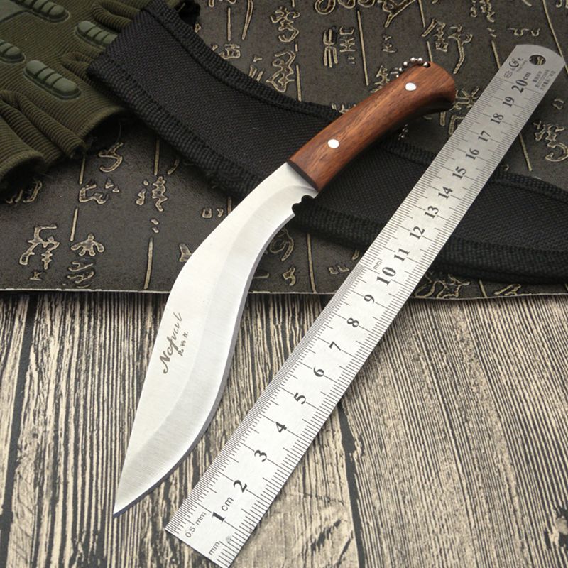 New Nepal Mini Machete Full Tang Survival Kukri Machete Bowie Knife VTH88 Fixed Blade Knife