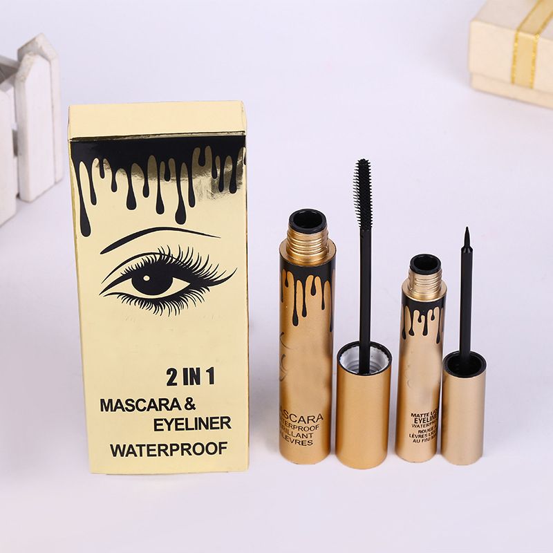 2017 Hot Sale 2 In 1 Mascara & Eyeliner Set Charming Eyes Magic Thick
