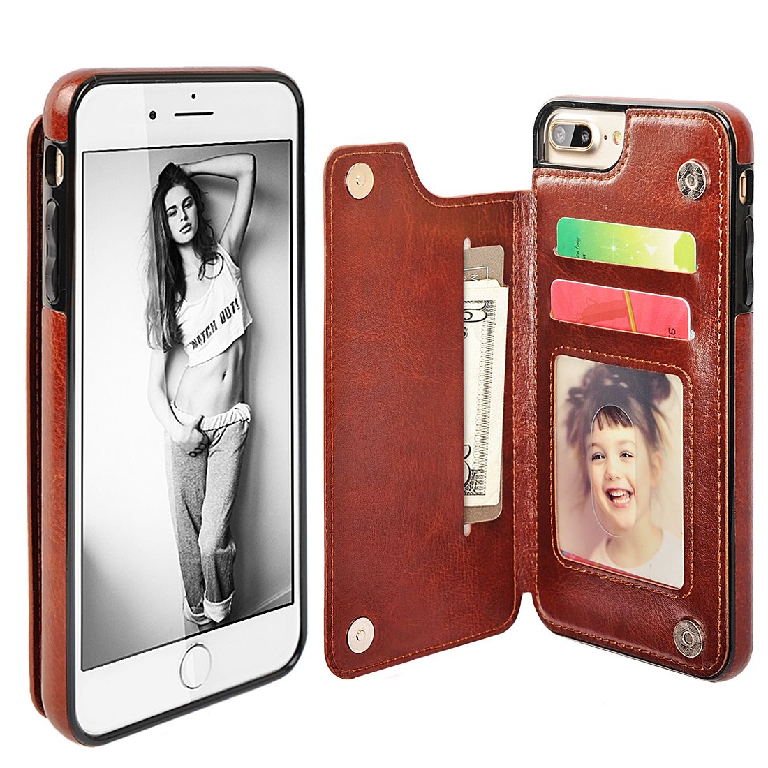 For Iphone Xs Xr Max Folio Wallet Case Slim Pu Leather Flip Phone