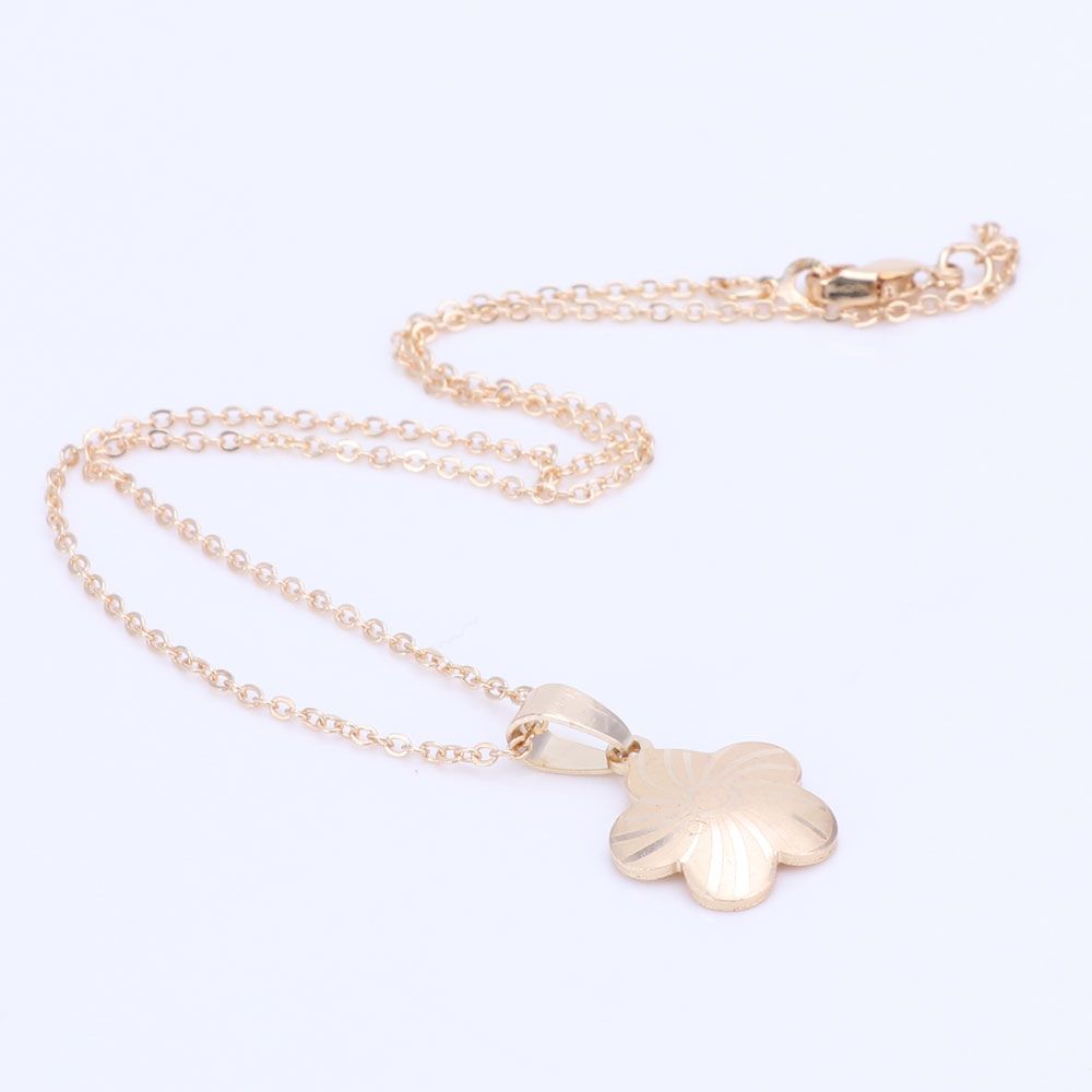 2021 Baby Girls Jewelry Sets Children Gifts Gold Plated Kids Jewelry Set Flower Pendant Necklace