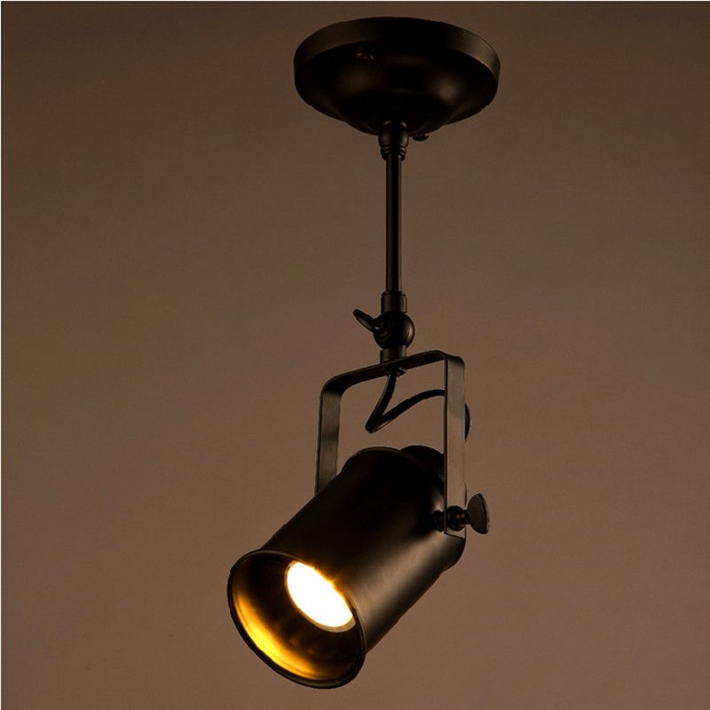 2019 Loft Vintage Led Track Lights Wrought Iron Ceiling Lamps 2019 Loft Vintage Led Track Lights Wrought Iron Ceiling Lamps Clothing Bar Spotlight Industrial American Style Rod Spot Lighting From Mimi