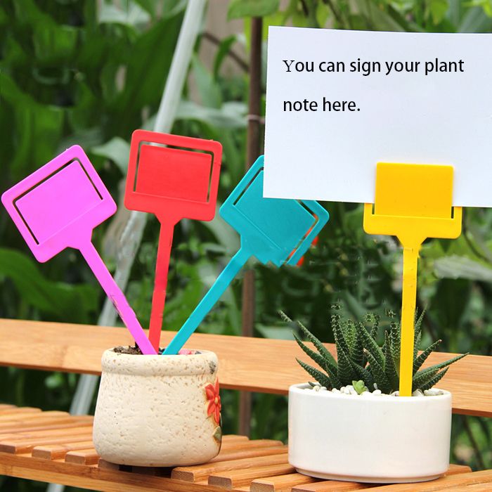 2021 Mini Plastic Garden Diy Planting Flowers Tags Labels Hang Tag
