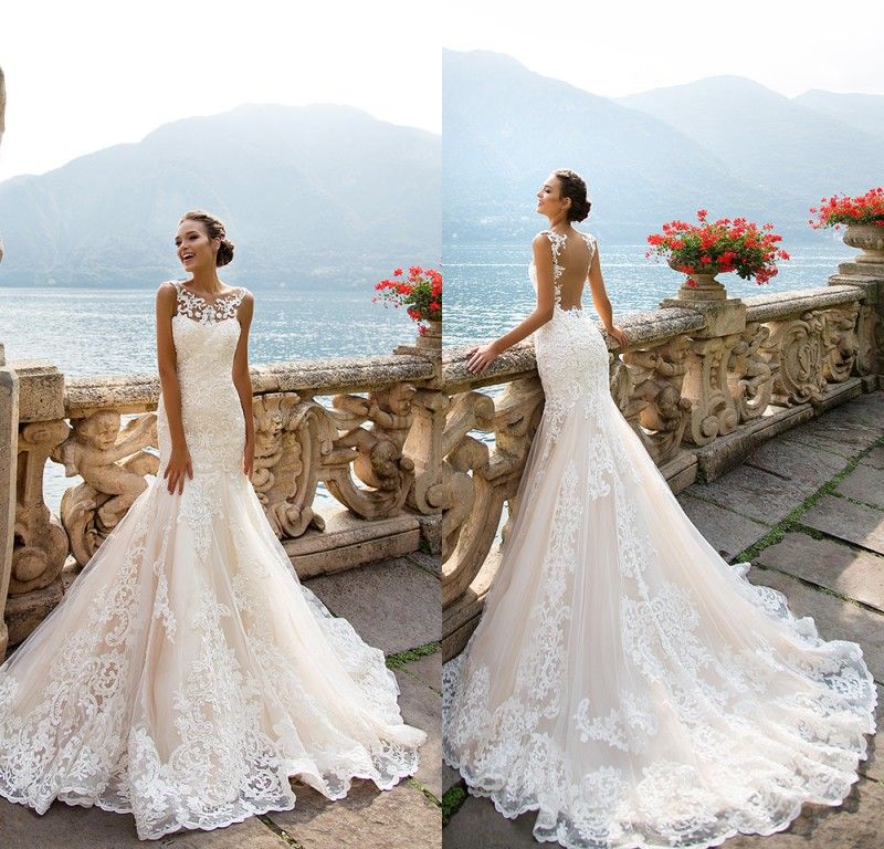 Elegant Backless Wedding Dresses