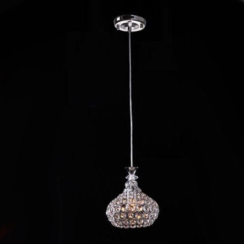 Single Head 5w Ac85 265v Modern Crystal Pendant Light Res Pendentes Home Decor Fixture Lighting Dia18cm Lamp - Single Light Crystal Pendant Chandelier Single Head 5w Ac85 265v Modern Crystal Pendant Light Res Pendentes Home Decor Fixture Lighting Dia18cm Lamp - Single Light Crystal Pendant Chandelier