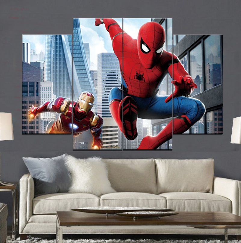 2019 Spider Man Homecoming Iron 2 Frameless Paintings No Frame 2019 Spider Man Homecoming Iron 2 Frameless Paintings No Frame From Harlyx 13 8 Dhgate Com