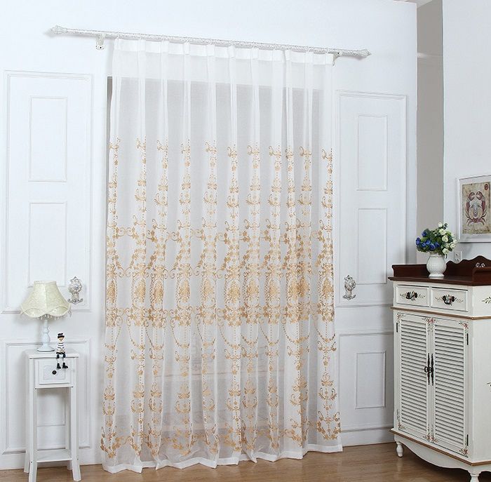 European Fl Embroidered Linen Sheer Curtains Panels Ds European Fl Embroidered Linen Sheer Curtains Panels Ds Window Treatments Half Shade Room Divider For Balcony Silk Pinch Pleat