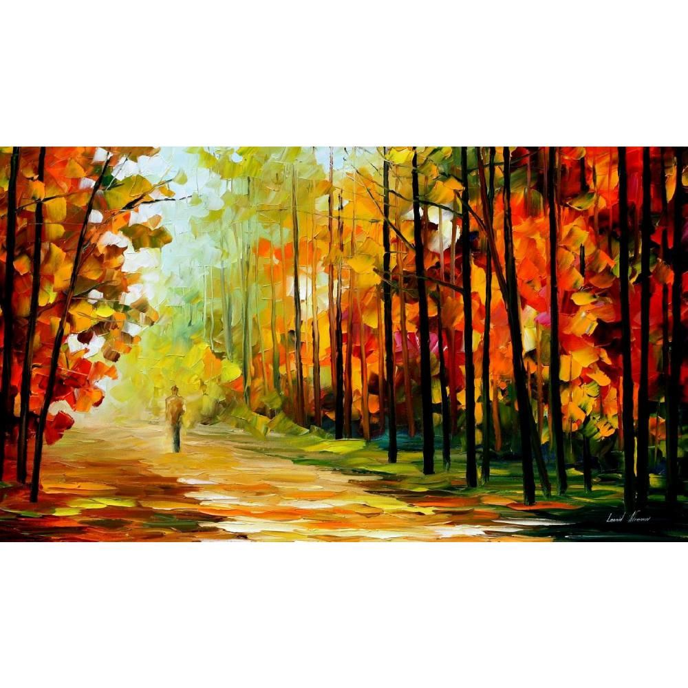 2018 art gift painting leonid afremov the gold of nature hand