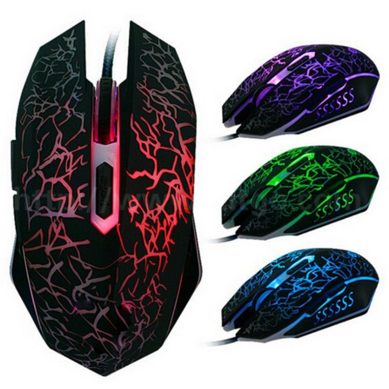 2020 One Mouse Shows All Colors 4000 DPI 6D Buttons Led Back Light Game