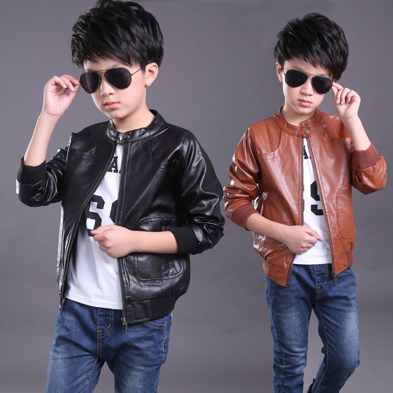 baby boy biker jacket