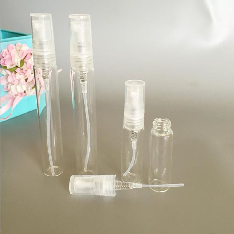 Glass 5ml 10ml Spray Bottle Empty Perfume Women 1/6OZ Cosmetic Small ...