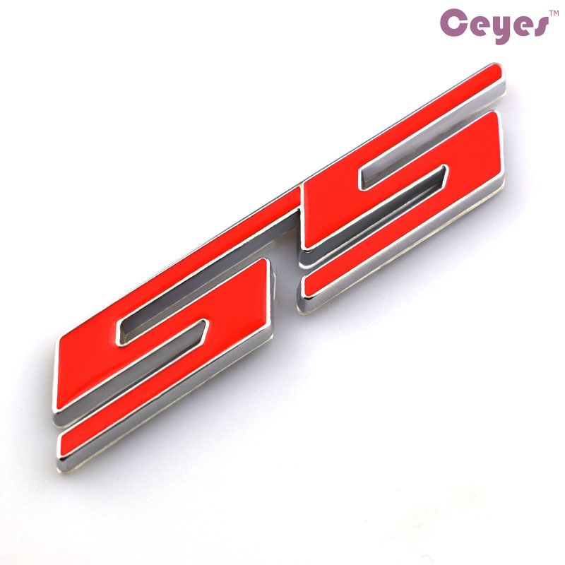 Car Stickers SS Emblems Badge 3D Metal Sticekrs for Bmw Nissan Toyota