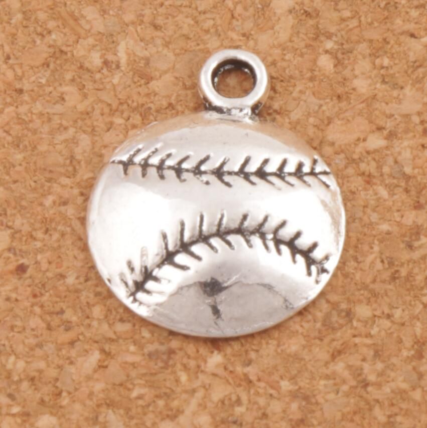 Baseball Sports Charms Pendants Antique Silver Jewelry DIY L286 14.5x18