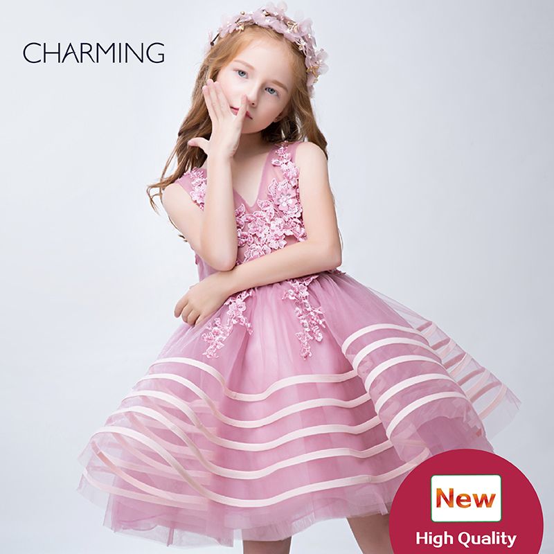 Ball Gown Girl Dress High Quality Girls Party Clothes Designer Kids