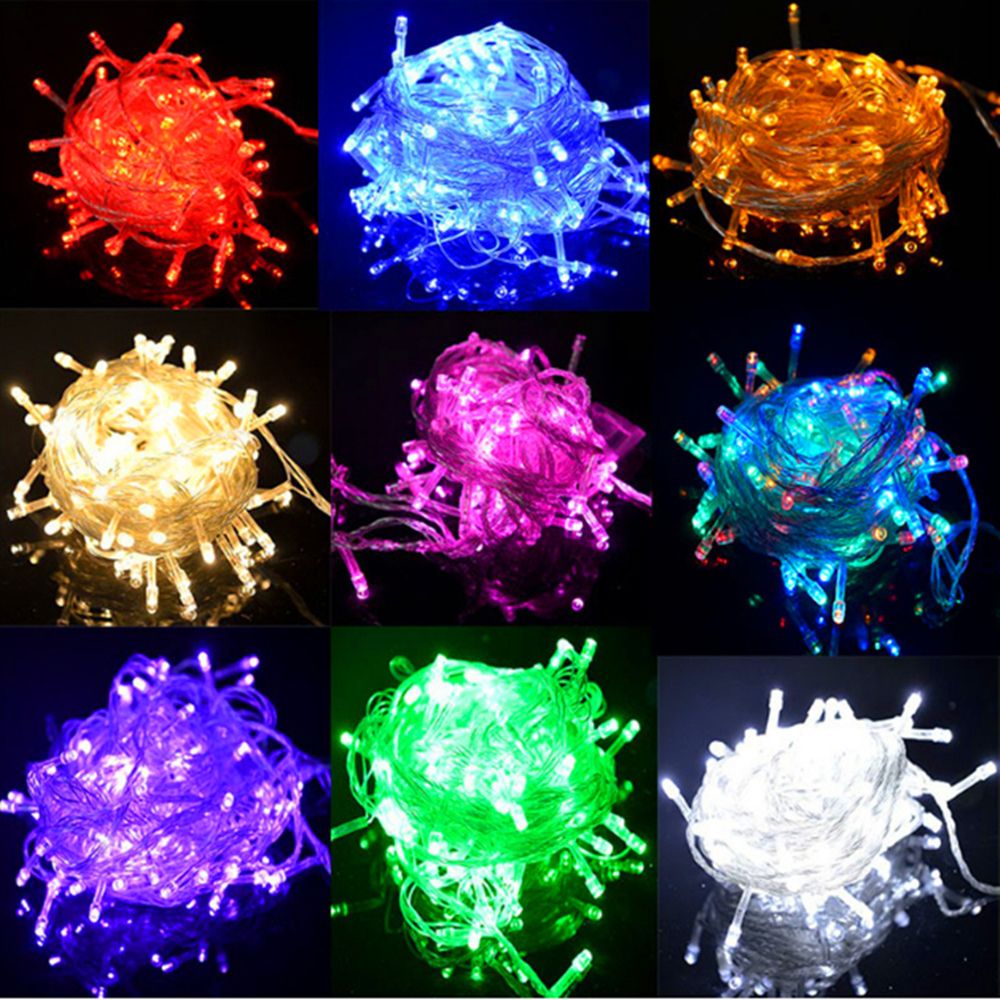 XEpacket Ship Christmas Crazy Selling 10m 100 Led String Decoration Light 110v 220v For Party Wedding Led Christmas Twinkle Lighting Patio String Lights