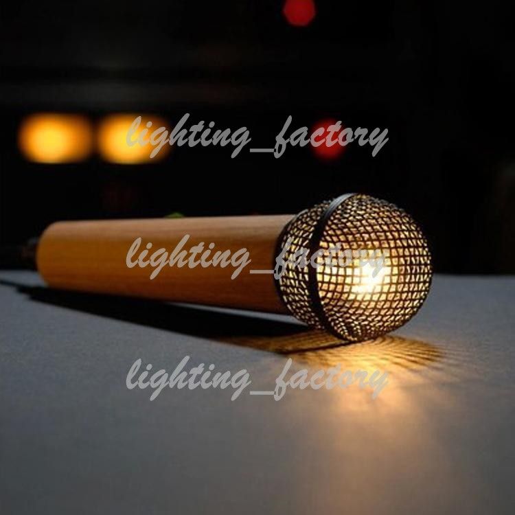 Modern Creative Microphone LED Pendant Light Microphone Light Bar KTV