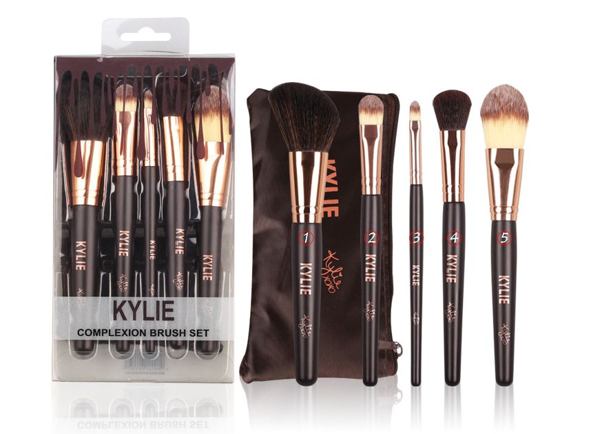 Kylie Makeup Brushes Set Kit With Makeup Bag Waterproof Cosmetic