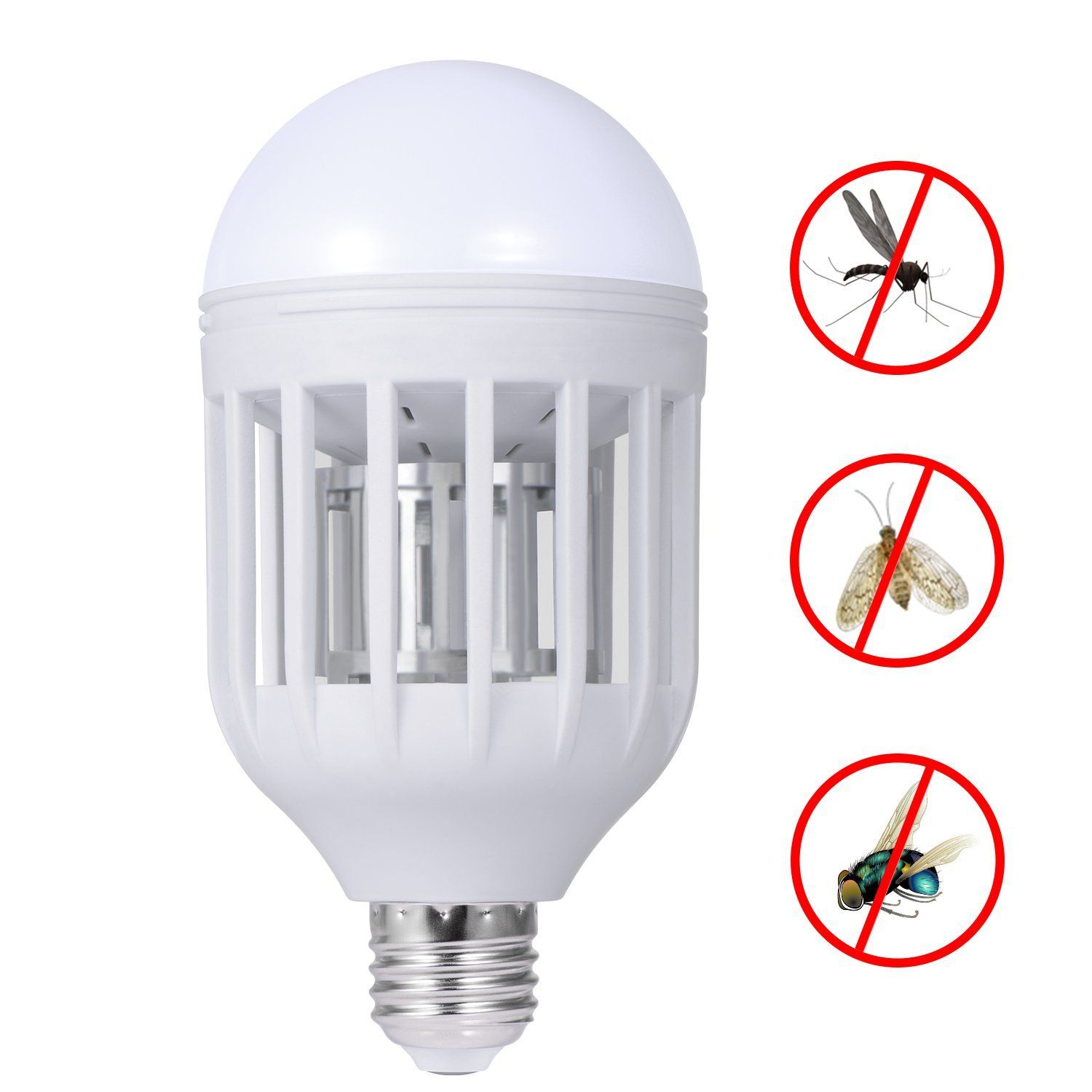 Electronic Mosquito Insect Killer Bug Zapper Light Bulb Fits In 110v