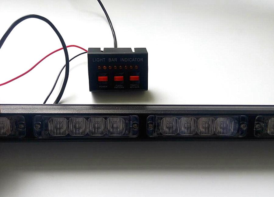 High Intensity 10 30VDC 38inch 32W Led Car Strobe Warning Lights