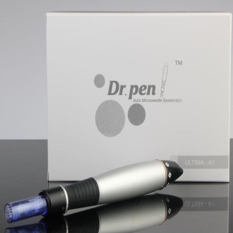 Yeni DrPen A1-C Elektrikli Derma Kalem Mikro iğne kalem takımları ile Derma roller Kalem kartuşları Anahtar anahtarı Sürümü