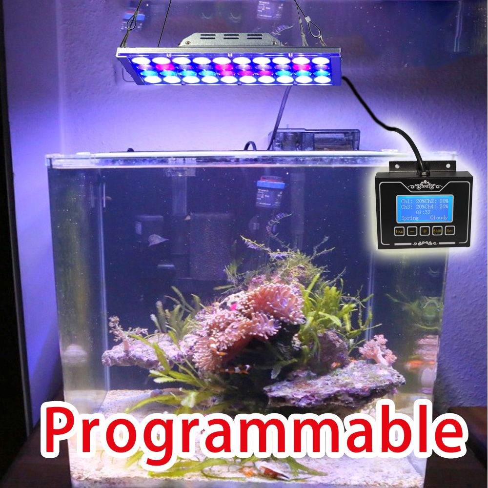 2018 Dsuny 100w Dimmable Led Aquarium Light For Marine C Reef 2018 Dsuny 100w Dimmable Led Aquarium Light For Marine C Reef Programmable Lamp Sps Lps Sunrise Sunset 4 Channels Moon Blp001 From Bestjoylife