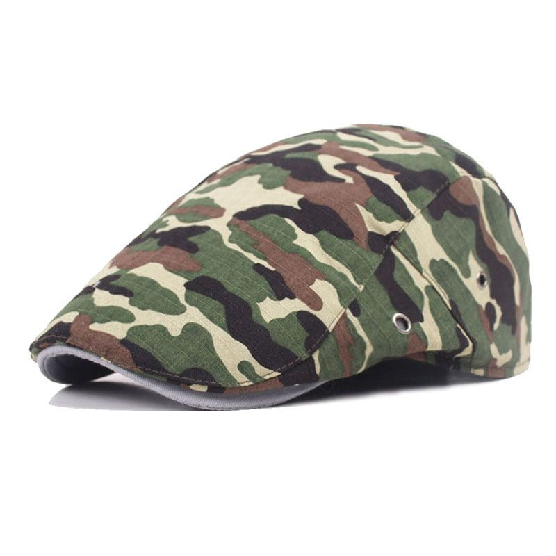 camo newsboy hat