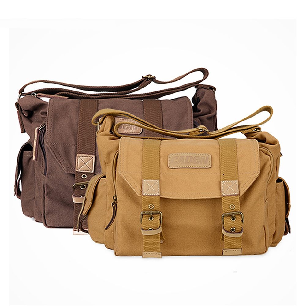 2019 Portable Vintage Canvas DSLR Camera Shoulder Bag Messenger Bag For